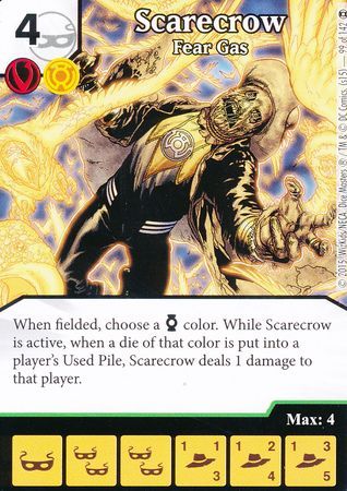 Scarecrow Fear Gas Uncommon DC Dice Masters War of Light Singles Scarecrow Fear Gas Uncommon DC Dice Masters War of Light Singles