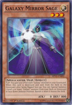 Galaxy Mirror Sage MP15 EN002 Common 1st Edition Yu Gi Oh 2015 Mega Tins MP15 Galaxy Mirror Sage MP15 EN002 Common 1st Edition Yu Gi Oh 2015 Mega Tins MP15