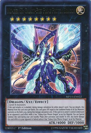 Number 62 Galaxy Eyes Prime Photon Dragon Yugioh Trollandtoad