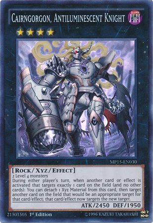 Cairngorgon Antiluminescent Knight MP15 EN030 Super Rare 1st Edition Cairngorgon Antiluminescent Knight MP15 EN030 Super Rare 1st Edition