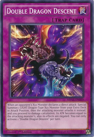 Double Dragon Descent MP15 EN039 Common 1st Edition Yu Gi Oh 2015 Mega Tins MP15 Double Dragon Descent MP15 EN039 Common 1st Edition Yu Gi Oh 2015 Mega Tins MP15