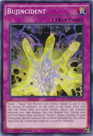 Bujincident MP15 EN043 Common 1st Edition Yu Gi Oh 2015 Mega Tins MP15 Bujincident MP15 EN043 Common 1st Edition Yu Gi Oh 2015 Mega Tins MP15