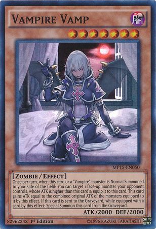 Vampire Vamp MP15 EN050 Super Rare 1st Edition Vampire Vamp MP15 EN050 Super Rare 1st Edition
