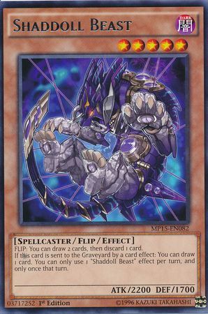 Shaddoll Beast MP15 EN082 Rare 1st Edition Yu Gi Oh 2015 Mega Tins MP15 Shaddoll Beast MP15 EN082 Rare 1st Edition Yu Gi Oh 2015 Mega Tins MP15
