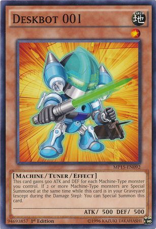 Deskbot 001 MP15 EN092 Common 1st Edition Yu Gi Oh 2015 Mega Tins MP15 Deskbot 001 MP15 EN092 Common 1st Edition Yu Gi Oh 2015 Mega Tins MP15