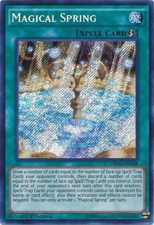 Magical Spring MP15 EN108 Secret Rare 1st Edition Magical Spring MP15 EN108 Secret Rare 1st Edition