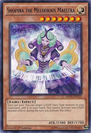 MP15-EN131 Shopina the Melodious Maestra Rare 1st edition Mint YuGiOh Card