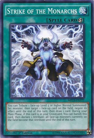 Strike of the Monarchs MP15 EN177 Common 1st Edition Yu Gi Oh 2015 Mega Tins MP15 Strike of the Monarchs MP15 EN177 Common 1st Edition Yu Gi Oh 2015 Mega Tins MP15