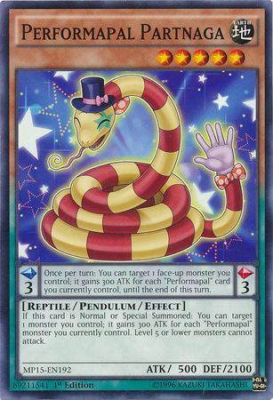 Performapal Partnaga MP15 EN192 Common 1st Edition Yu Gi Oh 2015 Mega Tins MP15 Performapal Partnaga MP15 EN192 Common 1st Edition Yu Gi Oh 2015 Mega Tins MP15