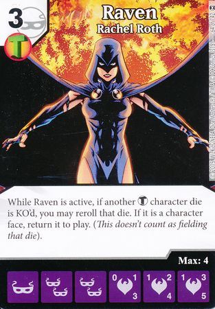 Raven Rachel Roth Common DC Dice Masters War of Light Singles Raven Rachel Roth Common DC Dice Masters War of Light Singles