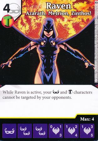 Raven Azarath Metrion Zinthos Rare DC Dice Masters War of Light Singles Raven Azarath Metrion Zinthos Rare DC Dice Masters War of Light Singles