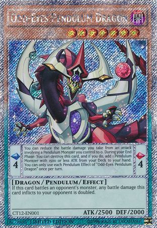 YUGIOH Card Odd-Eyes Phantom Dragon YA01-EN001 Ultra Rare Limited Edition 