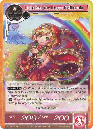 Little Red the Hope of Millennia MOA 017 Rare Little Red the Hope of Millennia MOA 017 Rare