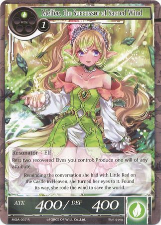 Melfee the Successor of Sacred Wind MOA 037 Rare Force of Will The Millennia of Ages Singles Melfee the Successor of Sacred Wind MOA 037 Rare Force of Will The Millennia of Ages Singles