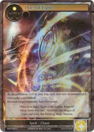 Duet of Light MOA 002 Common Foil Force of Will The Millennia of Ages Foil Singles Duet of Light MOA 002 Common Foil Force of Will The Millennia of Ages Foil Singles