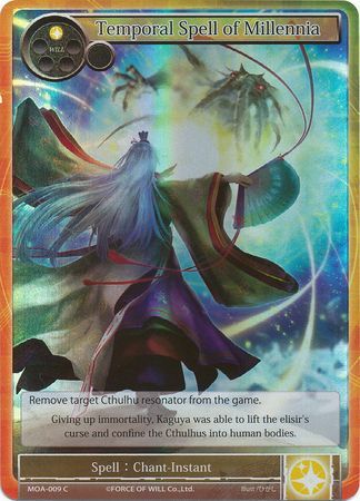 Temporal Spell of Millennia MOA 009 Common Foil Force of Will The Millennia of Ages Foil Singles Temporal Spell of Millennia MOA 009 Common Foil Force of Will The Millennia of Ages Foil Singles
