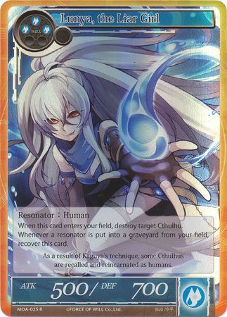 Lunya the Liar Girl MOA 025 Rare Foil Force of Will The Millennia of Ages Foil Singles Lunya the Liar Girl MOA 025 Rare Foil Force of Will The Millennia of Ages Foil Singles