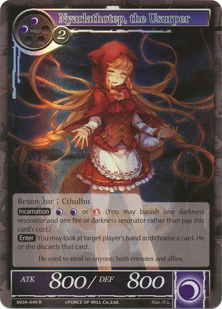 Nyarlathotep the Usurper MOA 049 Rare Foil Force of Will The Millennia of Ages Foil Singles Nyarlathotep the Usurper MOA 049 Rare Foil Force of Will The Millennia of Ages Foil Singles