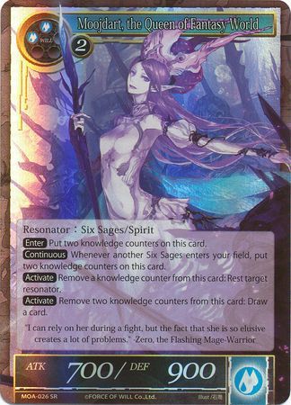 Moojdart the Queen of Fantasy World MOA 026 Super Rare Foil Moojdart the Queen of Fantasy World MOA 026 Super Rare Foil