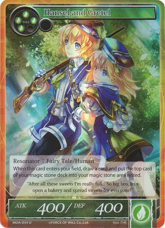 Hansel and Gretel MOA 034 Uncommon Foil Force of Will The Millennia of Ages Foil Singles Hansel and Gretel MOA 034 Uncommon Foil Force of Will The Millennia of Ages Foil Singles