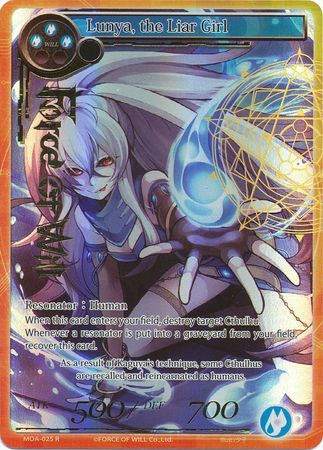 Lunya the Liar Girl MOA 025 Rare Full Art Stamped Foil Force of Will The Millennia of Ages Foil Singles Lunya the Liar Girl MOA 025 Rare Full Art Stamped Foil Force of Will The Millennia of Ages Foil Singles
