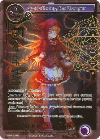 Nyarlathotep the Usurper MOA 049 Rare Full Art Stamped Foil Force of Will The Millennia of Ages Foil Singles Nyarlathotep the Usurper MOA 049 Rare Full Art Stamped Foil Force of Will The Millennia of Ages Foil Singles