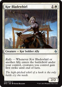 Kor Bladewhirl 034 274 Battle for Zendikar Singles Kor Bladewhirl 034 274 Battle for Zendikar Singles