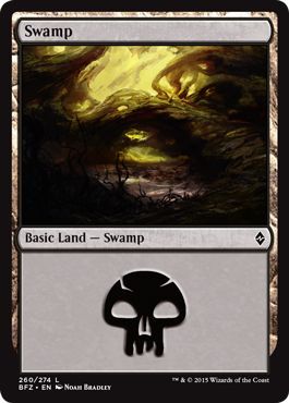 Swamp Non Full Art 260 274 Battle for Zendikar Singles Swamp Non Full Art 260 274 Battle for Zendikar Singles