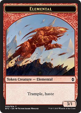 Elemental Token 009 BFZ Elemental Token 009 BFZ