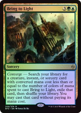Bring to Light 209 274 Foil Battle for Zendikar Foil Singles Bring to Light 209 274 Foil Battle for Zendikar Foil Singles