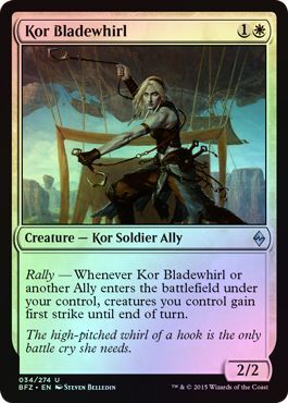 Kor Bladewhirl 034 274 Foil Battle for Zendikar Foil Singles Kor Bladewhirl 034 274 Foil Battle for Zendikar Foil Singles