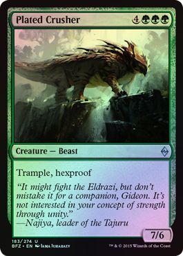 Plated Crusher 183 274 Foil Battle for Zendikar Foil Singles Plated Crusher 183 274 Foil Battle for Zendikar Foil Singles