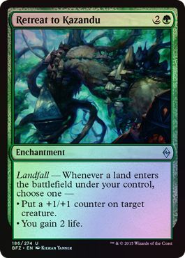 Retreat to Kazandu 186 274 Foil Battle for Zendikar Foil Singles Retreat to Kazandu 186 274 Foil Battle for Zendikar Foil Singles