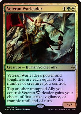 Veteran Warleader 221 274 Foil Veteran Warleader 221 274 Foil