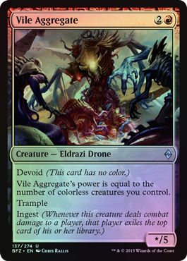 Vile Aggregate Foil 137 274 Battle for Zendikar Foil Singles Vile Aggregate Foil 137 274 Battle for Zendikar Foil Singles