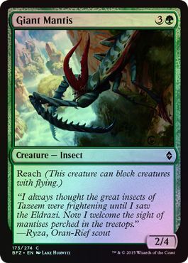 Giant Mantis 173 274 Foil Battle for Zendikar Foil Singles Giant Mantis 173 274 Foil Battle for Zendikar Foil Singles