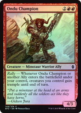 Ondu Champion 149 274 Foil Battle for Zendikar Foil Singles Ondu Champion 149 274 Foil Battle for Zendikar Foil Singles