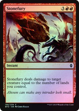 Stonefury Foil 156 274 Battle for Zendikar Foil Singles Stonefury Foil 156 274 Battle for Zendikar Foil Singles