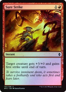 Sure Strike 157 274 Foil Battle for Zendikar Foil Singles Sure Strike 157 274 Foil Battle for Zendikar Foil Singles