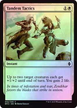 Tandem Tactics Foil 52 274 Battle for Zendikar Foil Singles Tandem Tactics Foil 52 274 Battle for Zendikar Foil Singles