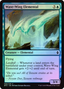 Wave Wing Elemental 088 274 Foil Battle for Zendikar Foil Singles Wave Wing Elemental 088 274 Foil Battle for Zendikar Foil Singles