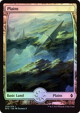Plains Full Art 254 274 Foil Battle for Zendikar Foil Singles Plains Full Art 254 274 Foil Battle for Zendikar Foil Singles