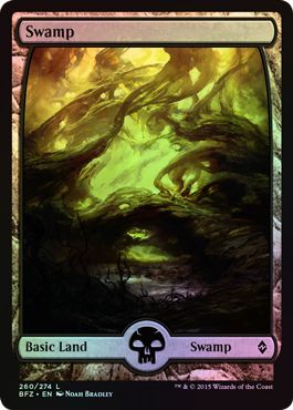 Swamp Full Art 260 274 Foil Battle for Zendikar Foil Singles Swamp Full Art 260 274 Foil Battle for Zendikar Foil Singles