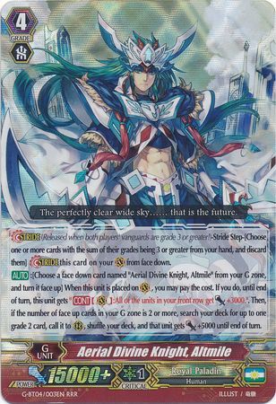 Aerial Divine Knight Altmile G BT04 003EN Triple Rare RRR Aerial Divine Knight Altmile G BT04 003EN Triple Rare RRR