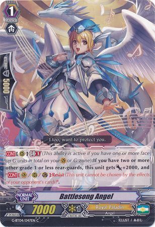 Battlesong Angel G BT04 047EN Common C G Booster Set 4 Soul Strike Against the Supreme Singles Battlesong Angel G BT04 047EN Common C G Booster Set 4 Soul Strike Against the Supreme Singles