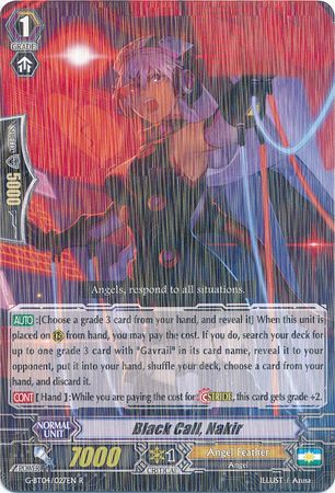 Black Call Nakir G BT04 027EN Rare R G Booster Set 4 Soul Strike Against the Supreme Singles Black Call Nakir G BT04 027EN Rare R G Booster Set 4 Soul Strike Against the Supreme Singles