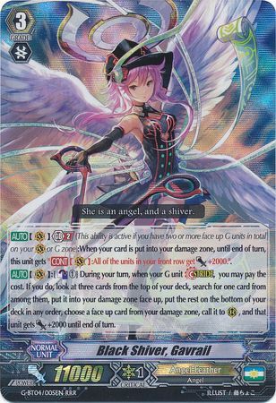 Black Shiver Gavrail G BT04 005EN Triple Rare RRR Black Shiver Gavrail G BT04 005EN Triple Rare RRR