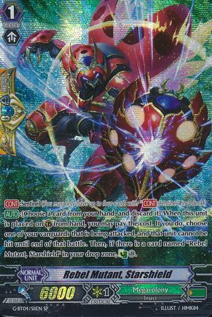 Rebel Mutant Starshield G BT04 S11EN Special Parallel SP Rebel Mutant Starshield G BT04 S11EN Special Parallel SP