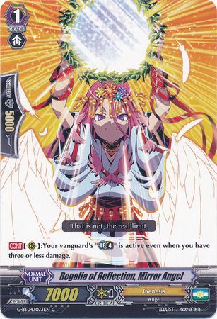 Regalia of Reflection Mirror Angel G BT04 073EN Common C G Booster Set 4 Soul Strike Against the Supreme Singles Regalia of Reflection Mirror Angel G BT04 073EN Common C G Booster Set 4 Soul Strike Against the Supreme Singles