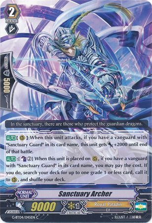 Sanctuary Archer G BT04 045EN Common C G Booster Set 4 Soul Strike Against the Supreme Singles Sanctuary Archer G BT04 045EN Common C G Booster Set 4 Soul Strike Against the Supreme Singles